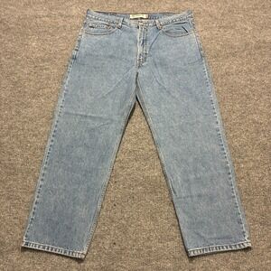 Levi's 550 Mens Straight Jeans 38x29 Blue Denim Relaxed Fit Cotton High Rise